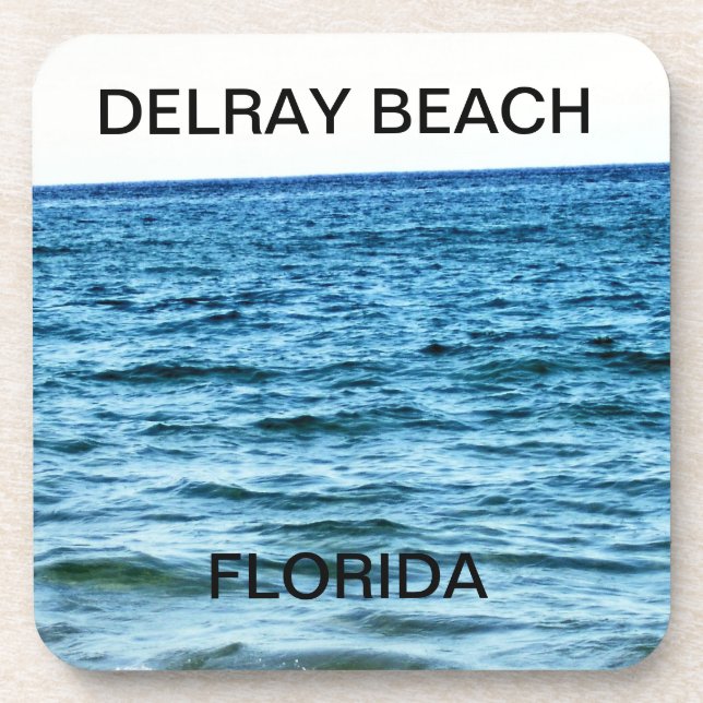 Delray Beach Florida Ocean Horizon View Coaster (Front)