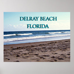 Delray Beach Florida Ocean Scene Poster