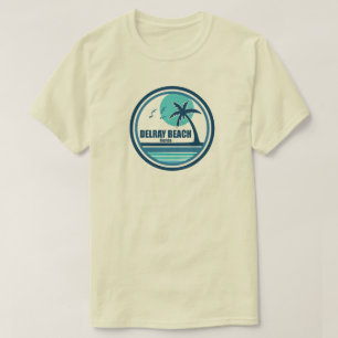 Delray Beach Florida Palm Tree Birds T-Shirt