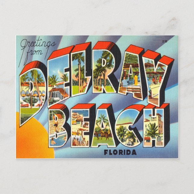 Delray Beach Florida Postcard (Front)