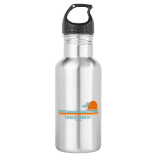 Delray Beach Florida Sun Palm Trees 532 Ml Water Bottle