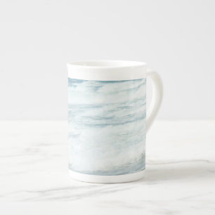 Delray Beach Waves Rolling In Bone China Mug