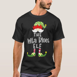 Delta Blues Elf Group Christmas Pajama Party T-Shirt
