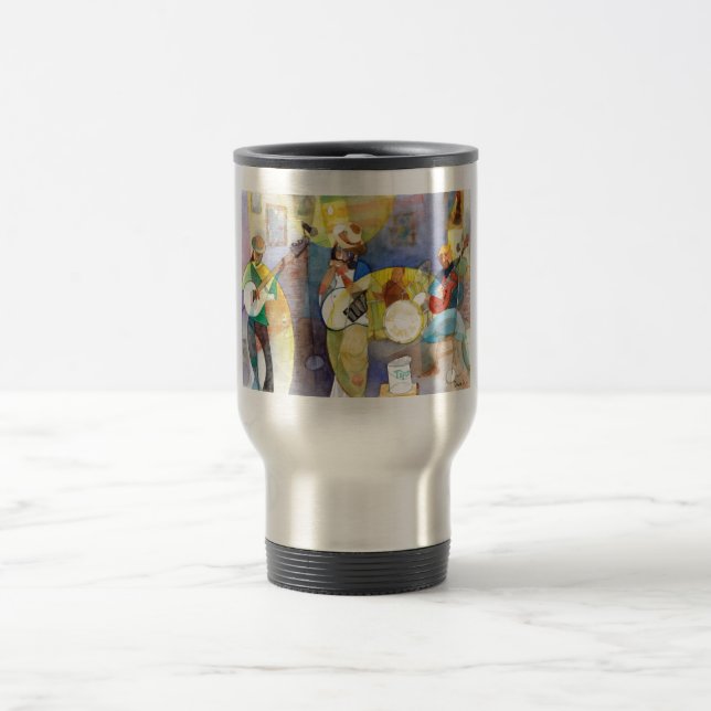 Delta Blues Music Design Travel Mug (Center)