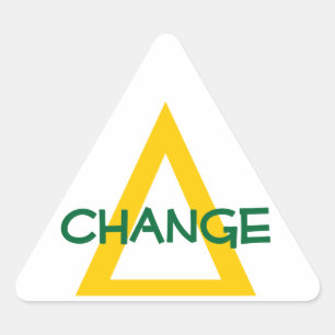 Delta=Change Triangle Sticker