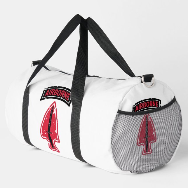 Delta Force "Special Forces" Distressed Duffle Bag (Right Corner)