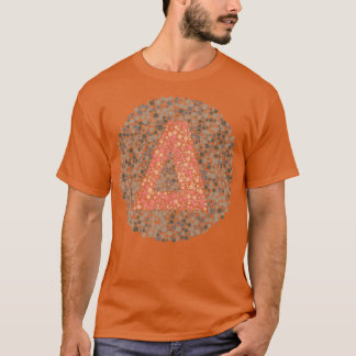 Delta Greek Letter Eye Test Circle 1 T-Shirt