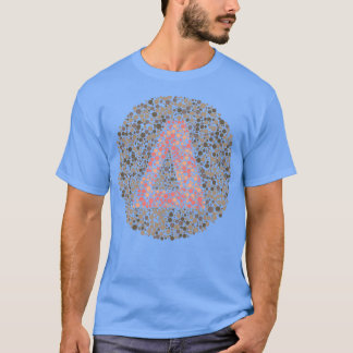 Delta Greek Letter Eye Test Circle 2 T-Shirt