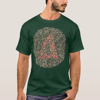 Delta Greek Letter Eye Test Circle T-Shirt