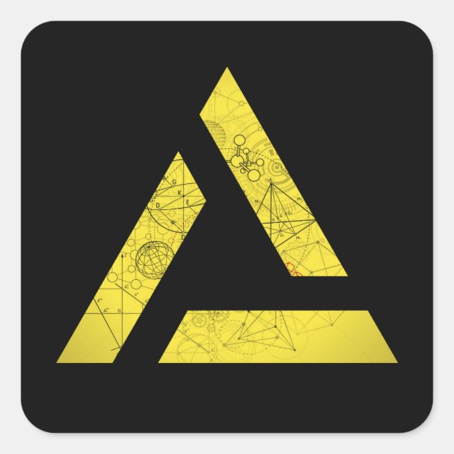 Delta - Math Symbols Square Sticker (Front)