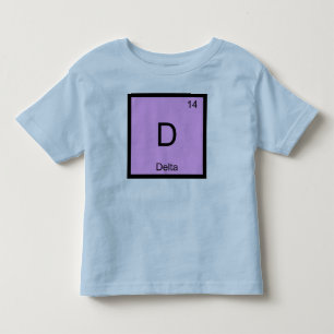 Delta Name Chemistry Element Periodic Table Toddler T-Shirt