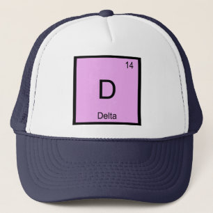 Delta Name Chemistry Element Periodic Table Trucker Hat