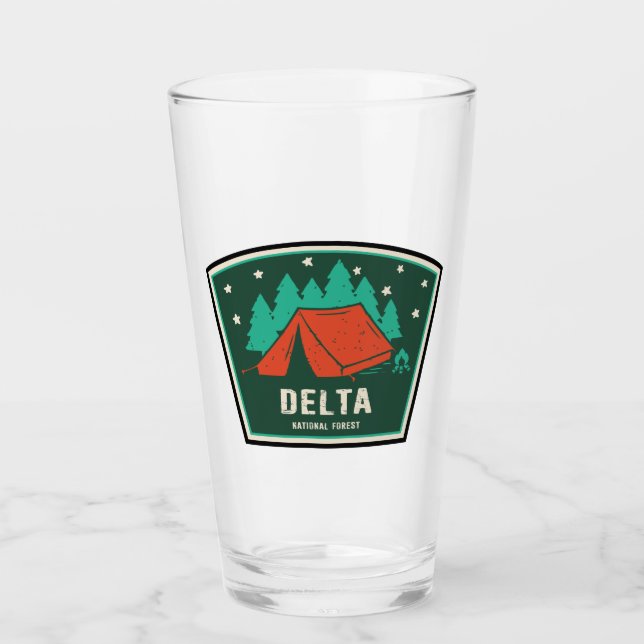 Delta National Forest Camping Glass (Front)