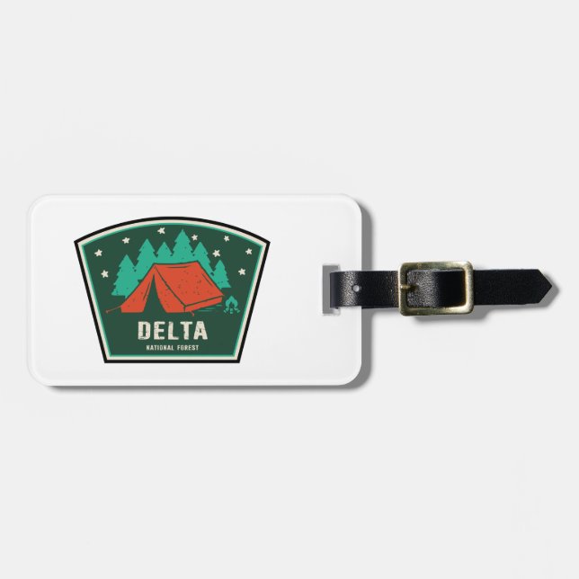 Delta National Forest Camping Luggage Tag (Front Horizontal)