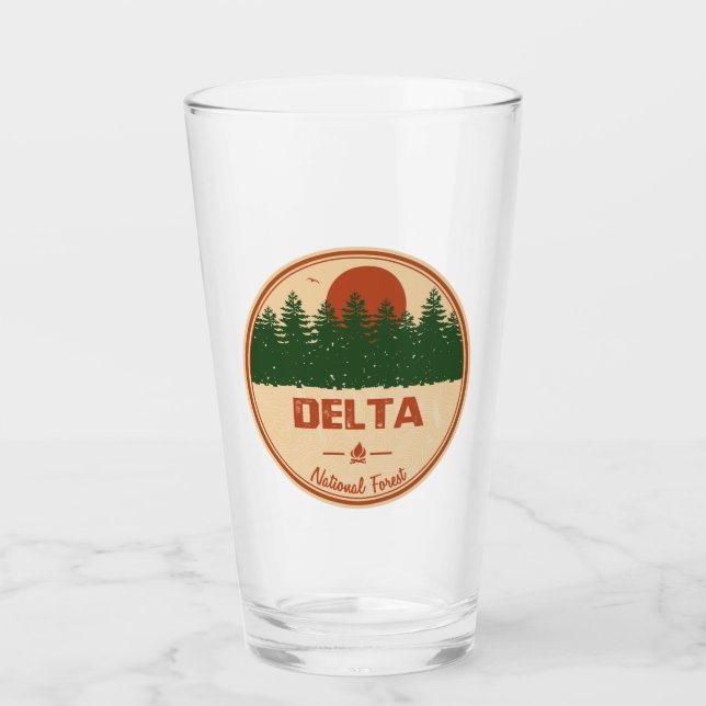 Delta National Forest Glass (Front)
