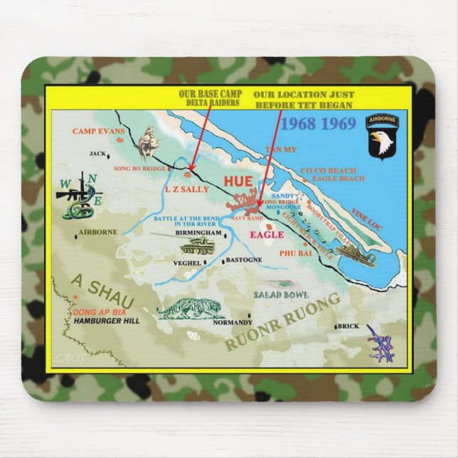 DELTA RAIDERS AO (Area of Operation) Mouse Mat (Front)