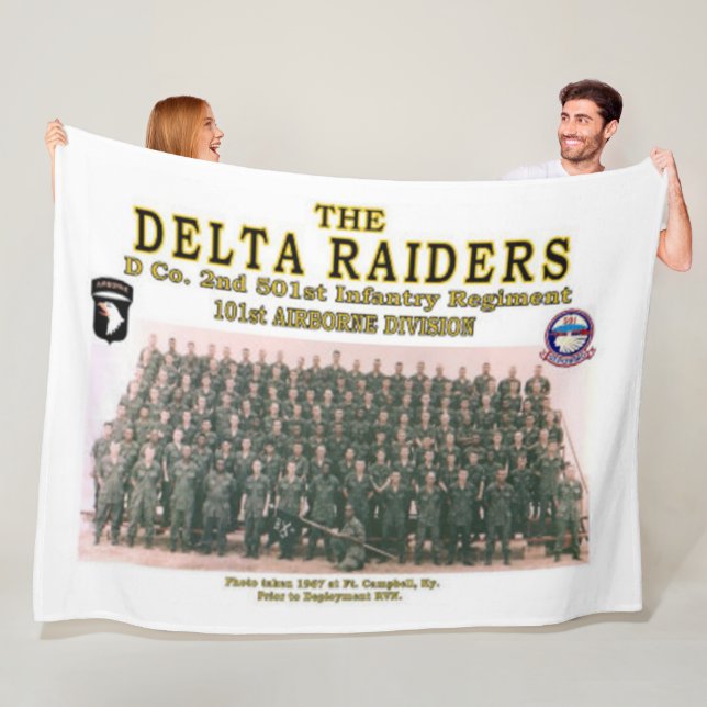 DELTA RAIDERS at FT. CAMPBELL Fleece Blanket (In Situ)