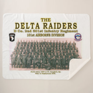 DELTA RAIDERS at FT. CAMPBELL Sherpa Blanket