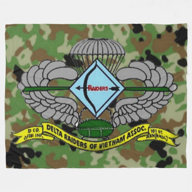 DELTA RAIDERS FLEECE BLANKET (Front (Horizontal))