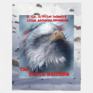 DELTA RAIDERS with EAGLE Fleece Blanket