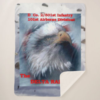 DELTA RAIDERS with EAGLE Sherpa Blanket