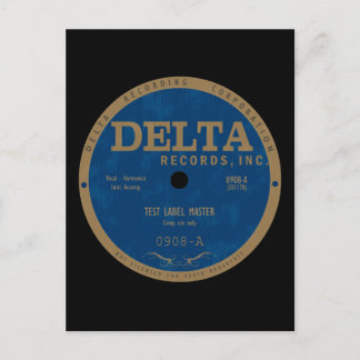 Delta Records label Postcard