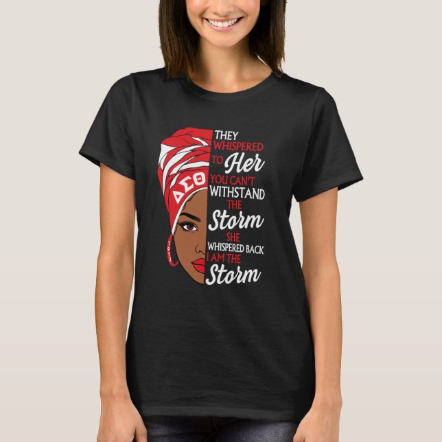 Delta Sigma Theta Sorority, Black History Month T-Shirt (Front)