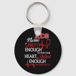 Delta Sigma Theta Sorority Nurse  Key Ring