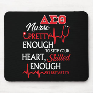 Delta Sigma Theta Sorority Nurse Mouse Mat