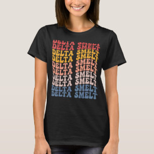 Delta Smelt Groovy Retro Fish T-Shirt