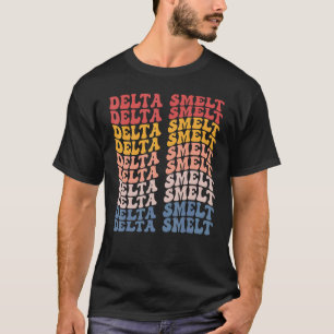 Delta Smelt Groovy Retro Fish T-Shirt