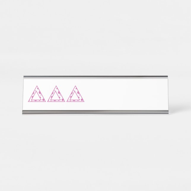 Delta Sorority Desk Name Plate (Front)