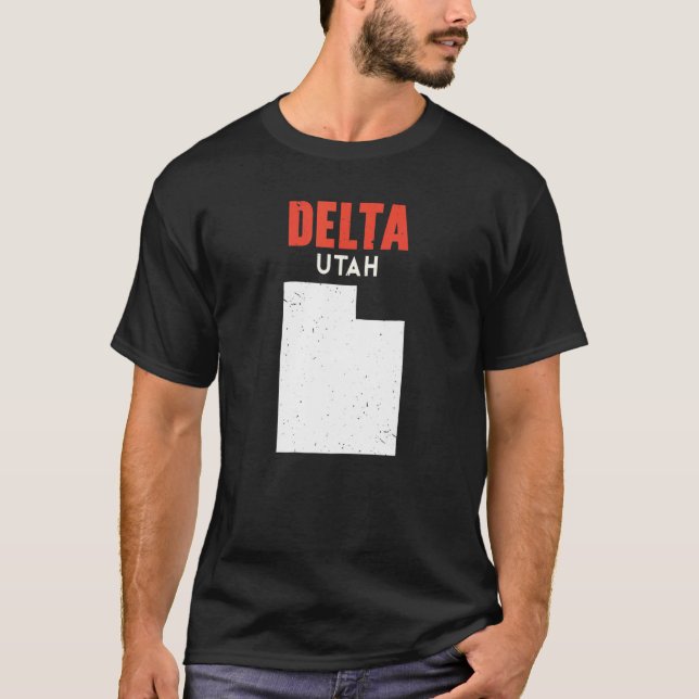 Delta Utah USA State America Travel Utahan T-Shirt (Front)