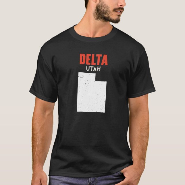 Delta Utah USA State America Travel Utahan   T-Shirt (Front)