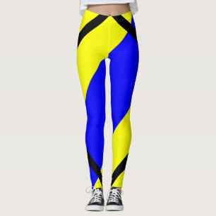 Delta Yellow Blue Leggings