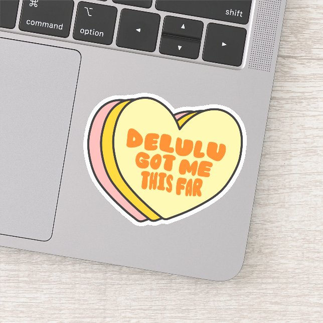 "Delulu Got Me This Far" Funny Aesthetic Design (Detail)