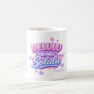 Delulu Is the Solulu – Cute Kawaii Aesthetic  Coffee Mug