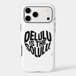 Delulu Is The Solulu Funny Gen Z Quote iPhone Case