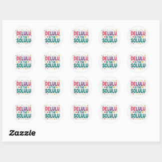 Delulu Solulu Meme Stickers Set
