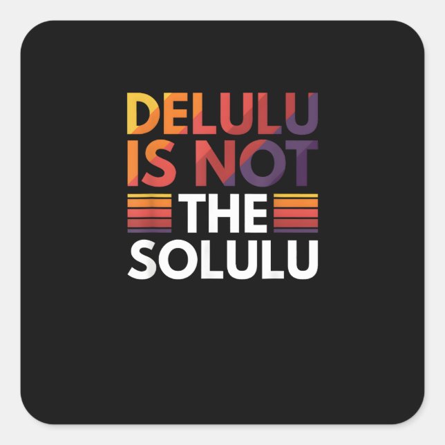 Deluluu Loading… Please Wait Square Sticker (Front)