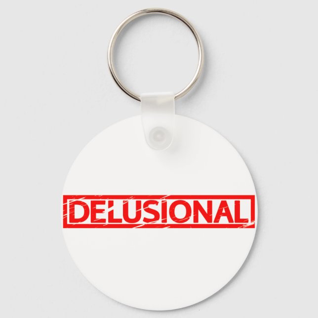 Delusional Stamp Key Ring (Front)