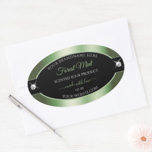 Deluxe Black Forest Green Brilliants Product Label