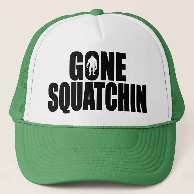 Deluxe Bobo GONE SQUATCHIN Hat - Finding Bigfoot (Front)