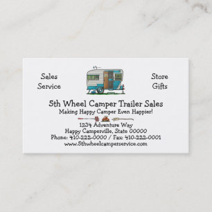 Deluxe Camper Trailer M Business Card