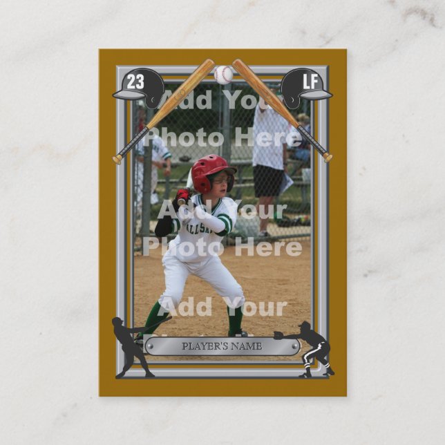 Deluxe Custom Baseball Card (Front)