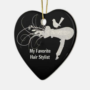 DeLuxe Cute Bird  Hair Stylist Salon Hair Dryer Ceramic Tree Decoration