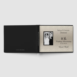 Deluxe Elegant Anniversary Party Photo Guest Book