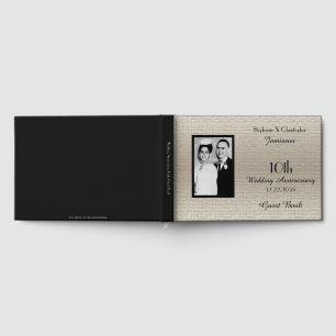 Deluxe Elegant Anniversary Party Photo Guest Book
