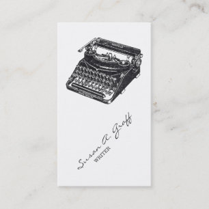 Deluxe Noiseless Typewriter Business Card