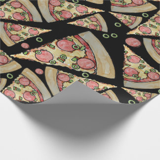 Deluxe Pizza party Wrapping Paper